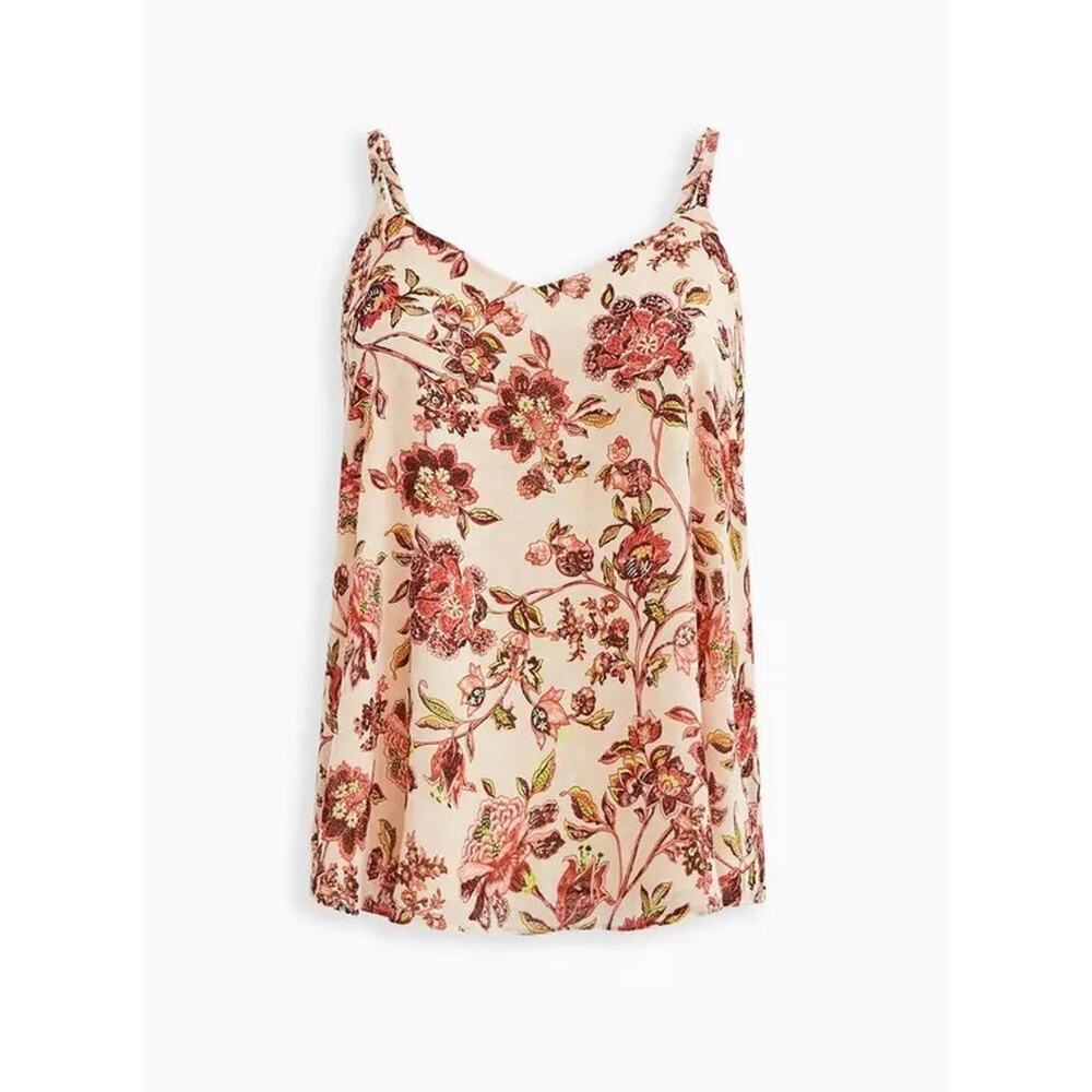 Torrid 3XL Sophie Storybook Swing Cami Floral Peach Tank Top Fairy Whimsy Boho - Picture 8 of 8